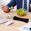 Ewingger 4 Set Stainless Steel Travel Cutlery with Case, 12