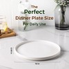 GBHOME Ceramic Plates Set of 6,10.25 Inch Matte Glaze Dinner