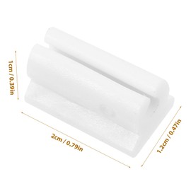 DOITOOL 50pcs U-Shaped Chair Leg Protectors Non-Slip Floor Glides for Furniture Feet Durable Caps Prevent Scratches and Noise Easy Installation Fits Tubing