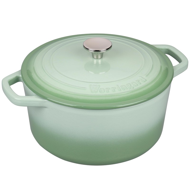 VORRINGARD Enameled Cast Iron Dutch Oven Pot with Lid, for