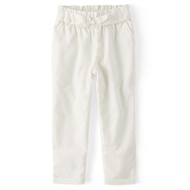 Gymboree,and Toddler Drawstring Linen Pants,Simply White,8