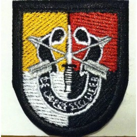 3rd Special Forces Group Flash with Crest SFG Military Iron-On Embroidered Patch