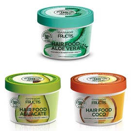 Garnier Fructis H5537200 Mascarilla Cabello Natural Vegana Anti Frizz Hair Food Verde 350 Acondicionador Aguacate