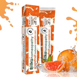 Toothpaste, natural toothpaste with xylitol, grapefruit flavour, fluoride free, menthol free, sugar free, 75 ml