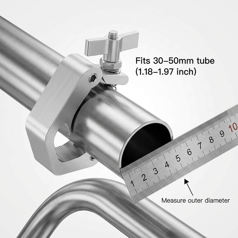 QWORK Aluminum Stage Light Truss Clamp 10 Pack, 1.18" to