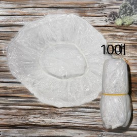 Dajuja Beauty dyeing vinyl hair oil hair perm beauty salon multi-use self-hair disposable vinyl shower cap 1 vinyl cap transparent / 다주자뷰티 염색비닐 헤어오일 헤어펌 미용실 다용도 셀프 헤어 일회용 비닐 샤워캡 비닐캡 1개 투명