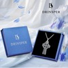 DRINSPER Urn Necklace for Ashes Celtic Cross Cremation Jewelry 925