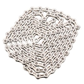 FSC Bicycle Chain, 10-Speed, 9-Speed, Lightweight Hollow Openwork Design, 116L (Silver)