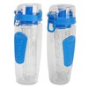 Fruit Infuser Water Bottle Anti Slip Grip Flip Top Lid