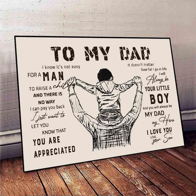 to My Dad Gift from Son Father'day Gift Poster -