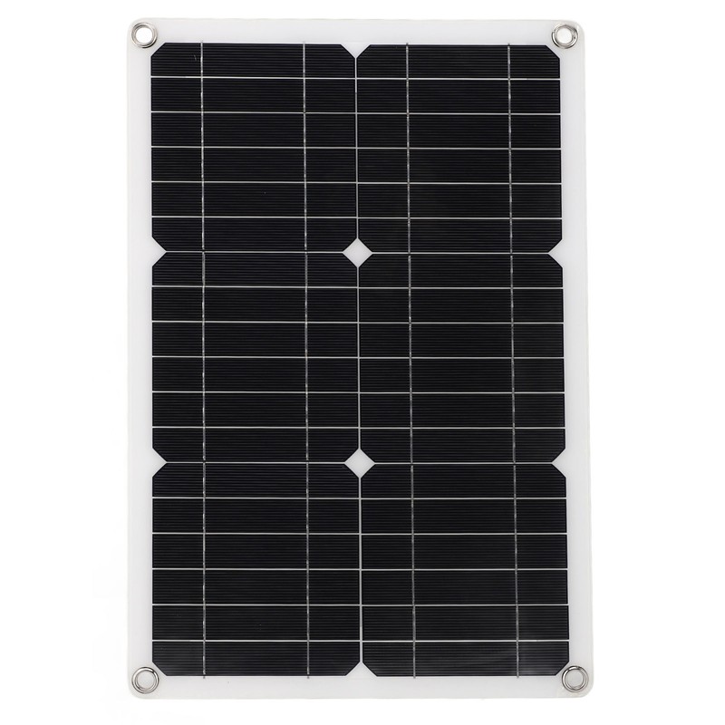 18V 20W Portable Solar Panel Semi Flexible Monocrystalline Waterproof Solar