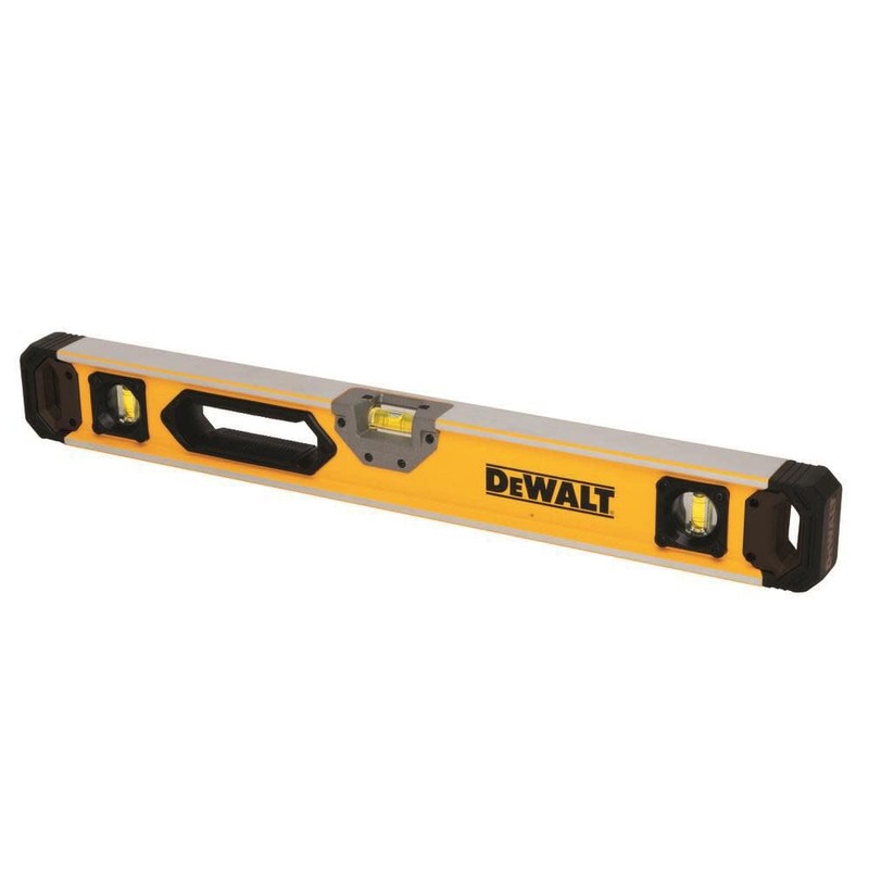 DEWALT DWHT4302524 inch Magnetic Box Beam Level, yellow/black, full size