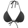 RELLECIGA Women Push-up Triangle Bikini Top with Memory Foam Black
