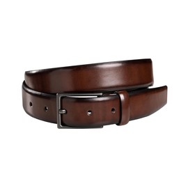 Fenix Los Angeles Men's Belt in Various Colours, Size 80 cm to 110 cm, Nickel-Free Buckle 30 mm Wide, Sustainable & Adjustable Men's Belt, Perfect for Suit & Jeans, Toffee Brown, 105