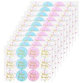 120PCS Happy Birthday Stickers, Birthday Stickers, 10 Sheets