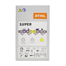 Genuine OEM 18" Chainsaw Chain 0.325" Pitch, 0.050" Gauge, 68 Drive Link, Rapid Super (23RS 68) Fits STIHL 025, 025C, MS250, MS251, MS251C-BE Chainsaws 3690-005-0068