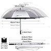 G4Free 68 Inch UV Protection Golf Umbrella Auto Open Vented
