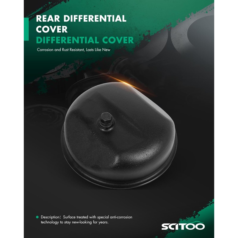 SCITOO Rear Differential Cover 2001-2007 for Toyota Sequoia 1995-2004 for