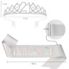 KICOSY 21st Birthday Crowns and Sashes for Women Girls, Princess