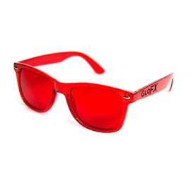 GloFX Red Color Therapy Glasses Glasses - Supports Feelings of Strength Power and Confidence