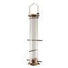 Woodlink NATUBE5 Audubon 4 Port Thistle Seed Tube Feeder, Brushed