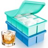 Large Ice Cube Tray 2 Pack, Lxndaser 2 Inch Silicone