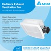 Delta Breez Radiance Exhaust Bathroom Fan 80 CFM Energy Efficient