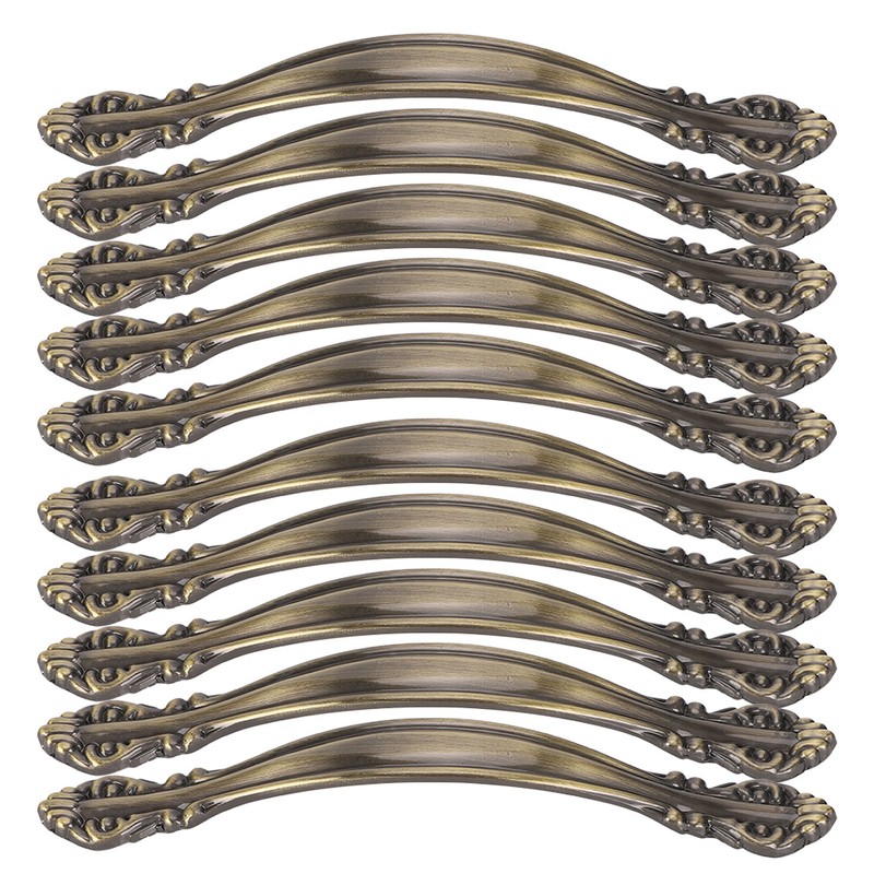 10 Sets Bronze Tone Handle Pull Cabinet Hardware for Dresser