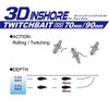 Yo-Zuri 3D Inshore Twitchbait Slow Sinking Lure, Ayu, 90mm/3-1/2