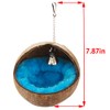 2 Pcs Natural Coconut Shell Bird Nest House Bed Breeding