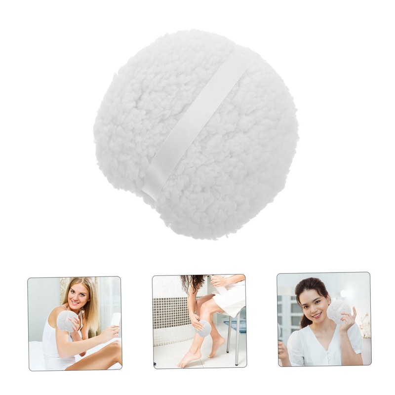 BIUDECO Large Fluffy Body Powder Puff Reusable Dusting Applicator for