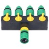 Water Hose Splitter ABS Material 4 Way Stainless Durable Garden