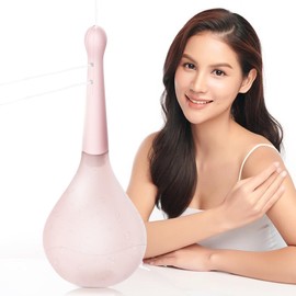 PRITOK Po Shower: 150 ml Reusable Butt Shower Irrigator, Shower Irrigator for Intestinal Rinse, Intimate Shower Anti-Reflux, Well-being and Relaxation with Intestinal Rinse, Pink