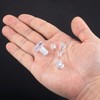 ANCIRS 100 pcs Assorted Glass Top Table Bumpers with Stem,