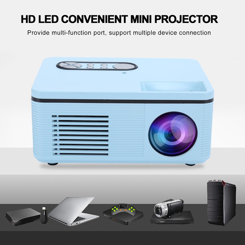 Projector Mini LED Portable 1080P HDMI MultiFunction Home Theater S361