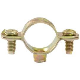 AERZETIX - C60427 - Set of 10 clamps supports easy attachment Ø18 mm - 3/8 inch - fixing pipe wall copper clamp sanitary screw tab - sanitary heating - made of steel