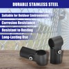 QUARKZMAN Pipe Connector, Joint Pipe Clamps, 180 Degrees, 2-Way, Set