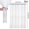 DALAETUS 2 Pcs Glitter String Curtain Panel Set, 100 x