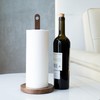 Kihomi Wooden Paper Towel Holder - Walnut Suction Cup Hand