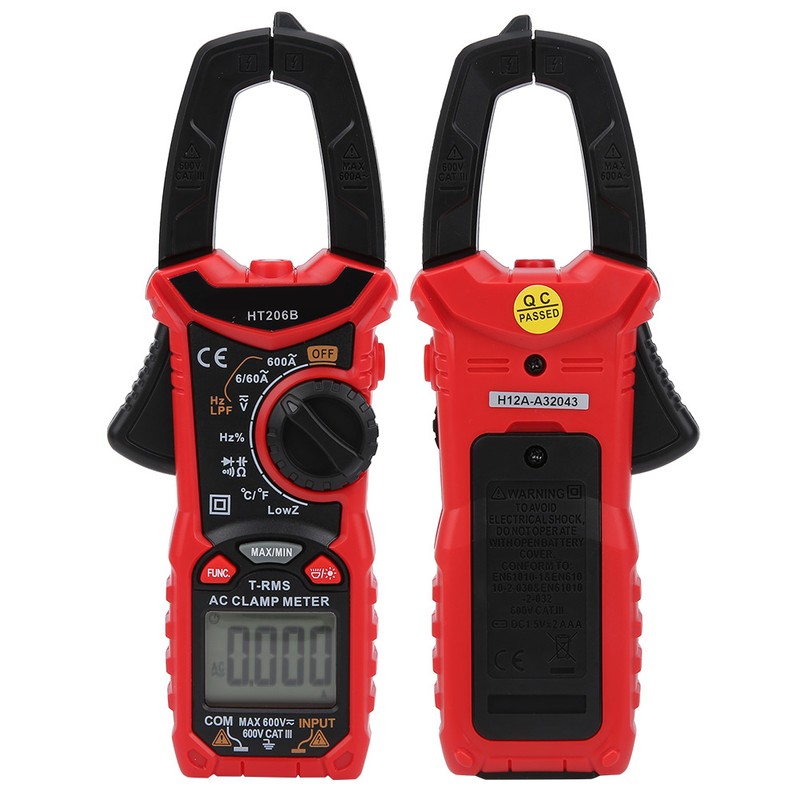 Digital Clamp Multimeter Accurate Voltage Current Tester Electrician Repair Tool