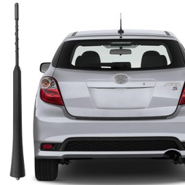 RooFox 9 Inch Antenna for Toyota Matrix (2003-2013), Toyota Matrix Antenna, Flexible Rubber Antenna Replacement Mast for Toyota Matrix 2003 2004 2005 2006 2007 2008 2009 2010 2011 2012 2013, Black