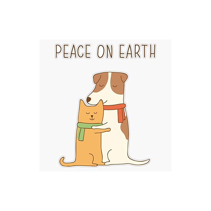 Leyland Designs Peace On Earth Sticker Outdoor Rated Vinyl Sticker