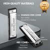 CONJURER Blues Harmonica for Beginners, 10 Hole Bb Key Diatonic