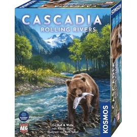 KOSMOS 684747 Cascadia Rolling Rivers, Family Game for 1-4 People from 10 Years, Dice Game for Game of the Year 2022, Board Game