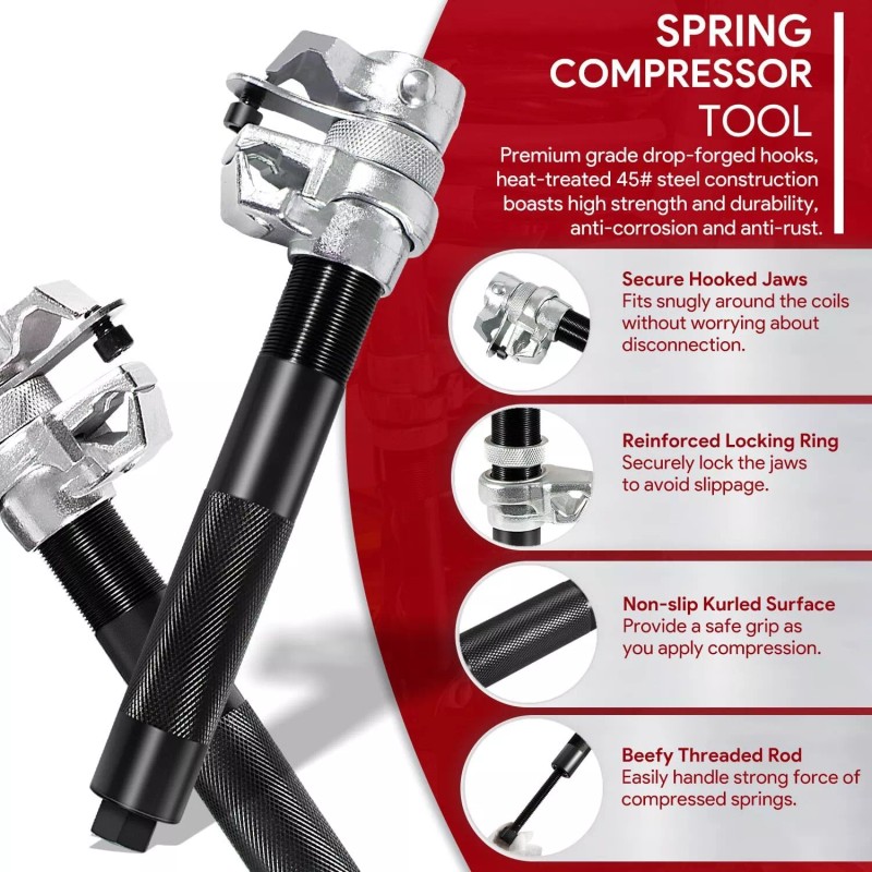 Tool Coil Spring Compressor Tool Automotive For Macpherson Strut Shock