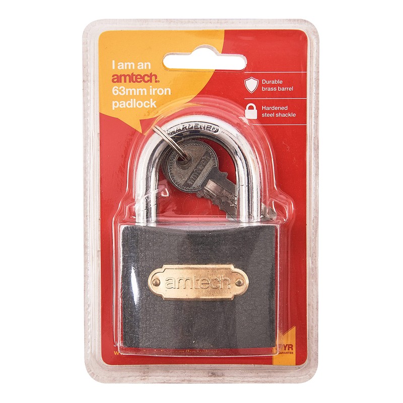 Amtech T0500C 63mm Iron Padlock