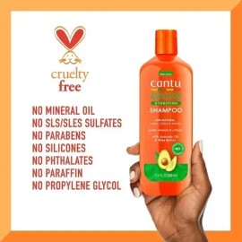 Cantu Shampoo Aguacate Cleansing Cabello Rizado Ondulado                                                                                              
