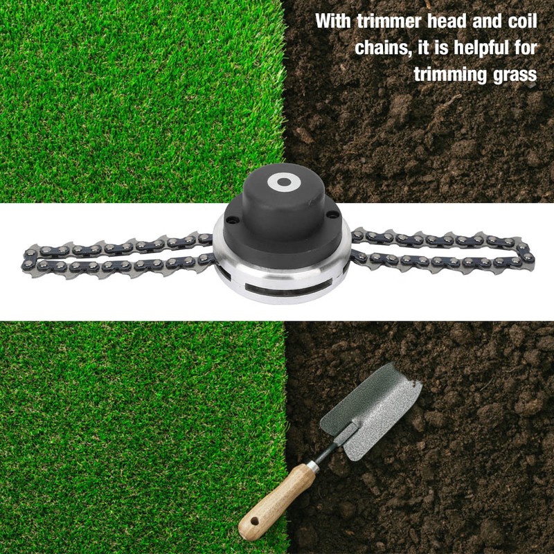 Lawn Mower Trimmer Head Coil Chains Brushcutter Garden Grass Trimming