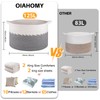 OIAHOMY 125L Extra Large Blanket Basket, 25" x 16", Jumbo