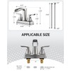 Fapully Bathroom Faucet, Waterfall Bathroom Sink Faucet Widespread, 4 Inch